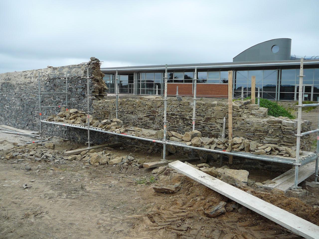 Rénovation des murs effondrés