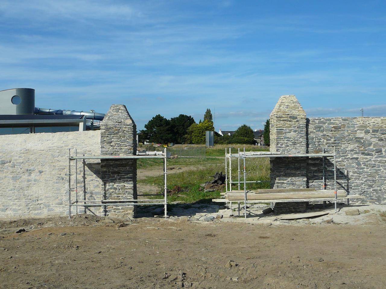 Pillars in the city of Guérande