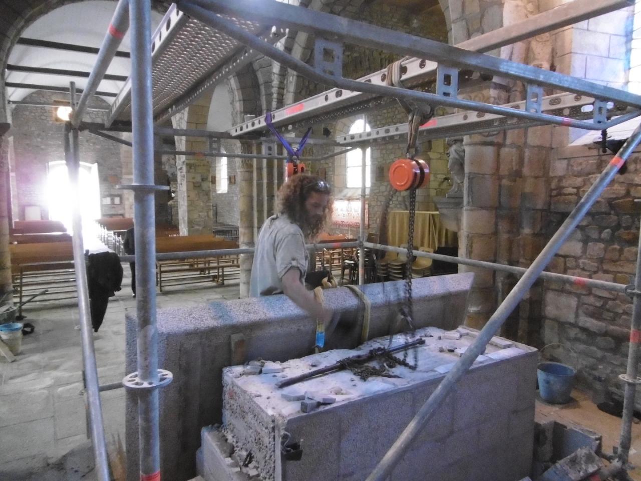 Removing of the ancien altar